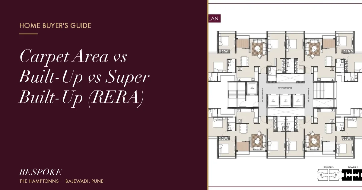 Carpet Area vs Built-Up vs Super Built-Up (RERA)